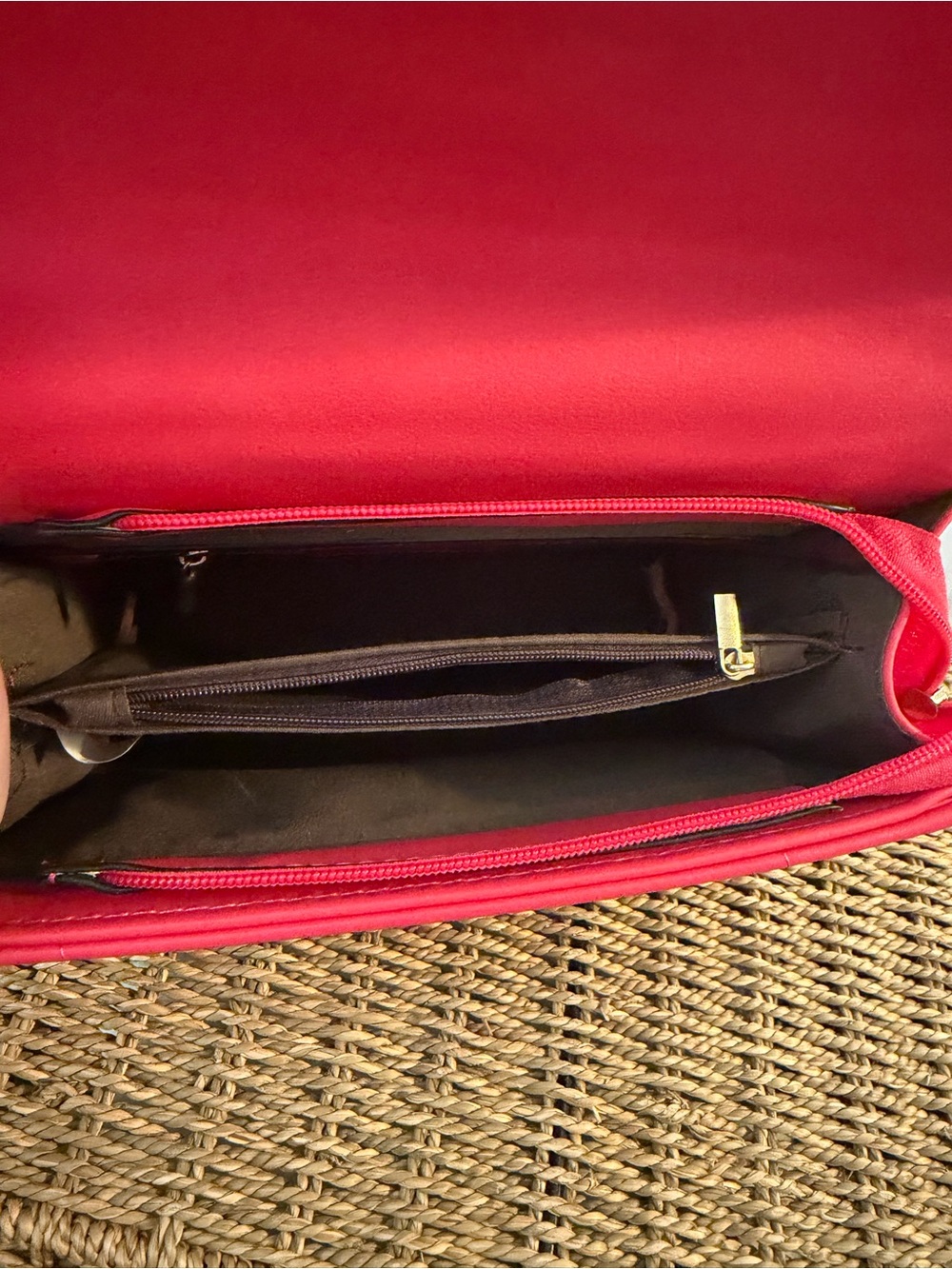 Pink Women's Crossbody Bag with Interior Zip Pocket